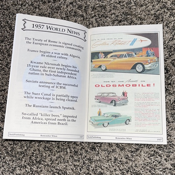 Remember 1957 Birthday booklet Remember When A nostalgic look back in time - Picture 1 of 17
